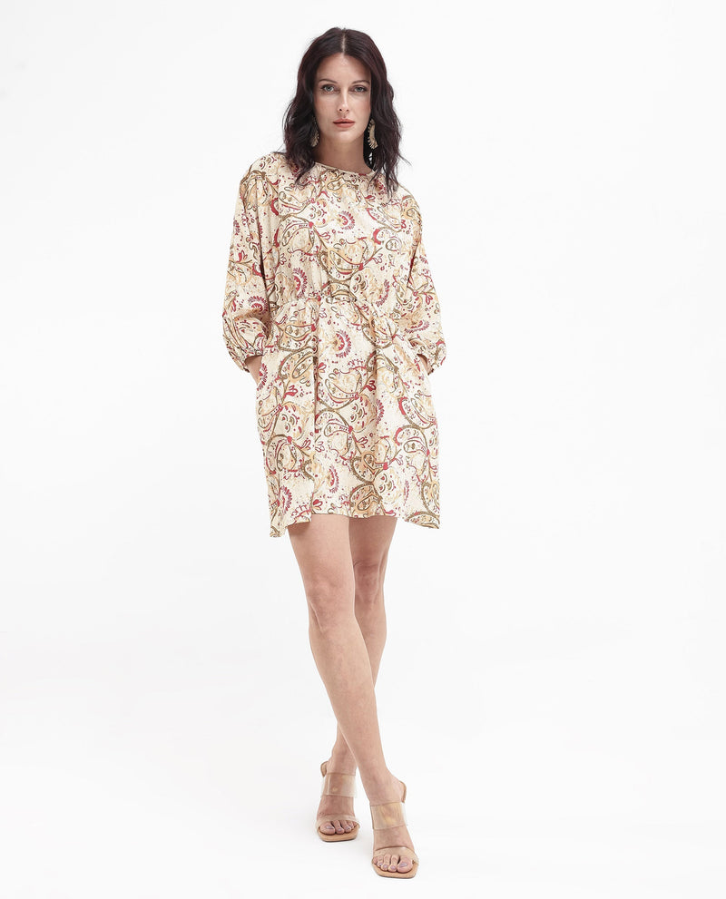 Rareism Womens Mellona Multi Paisley Print Dress