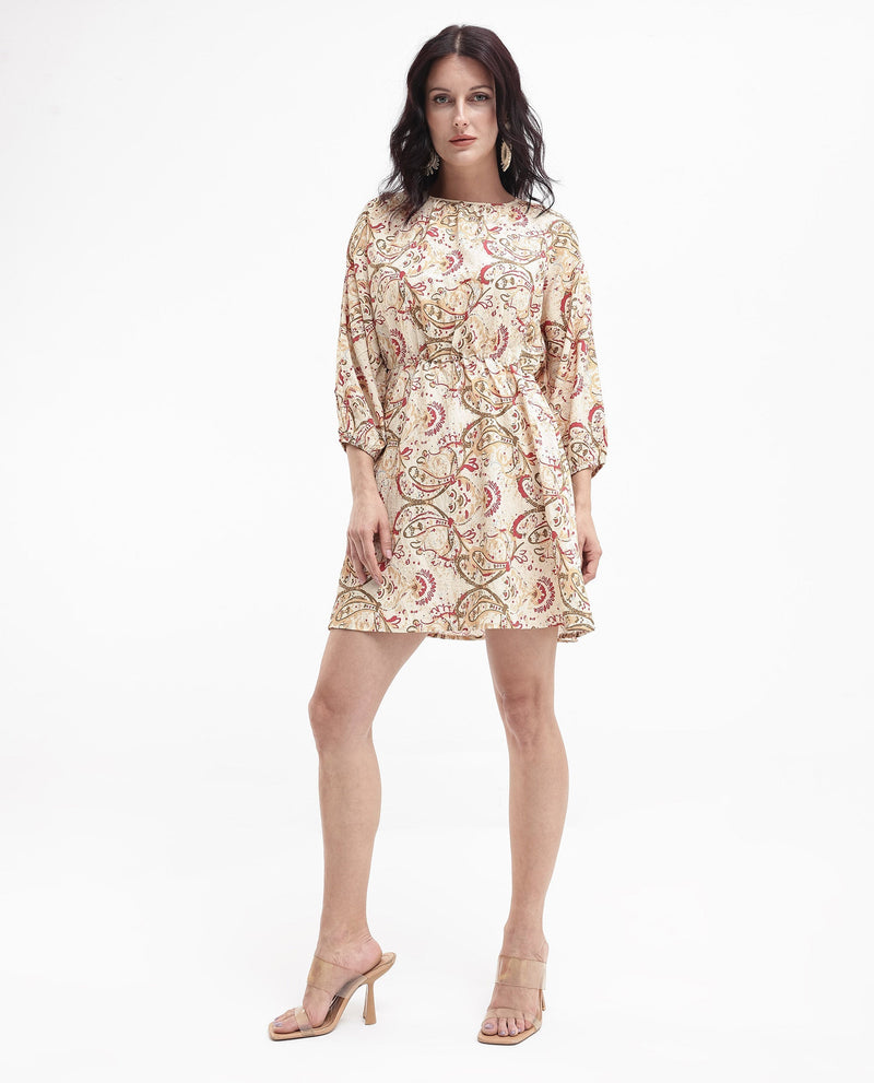 Rareism Womens Mellona Multi Paisley Print Dress