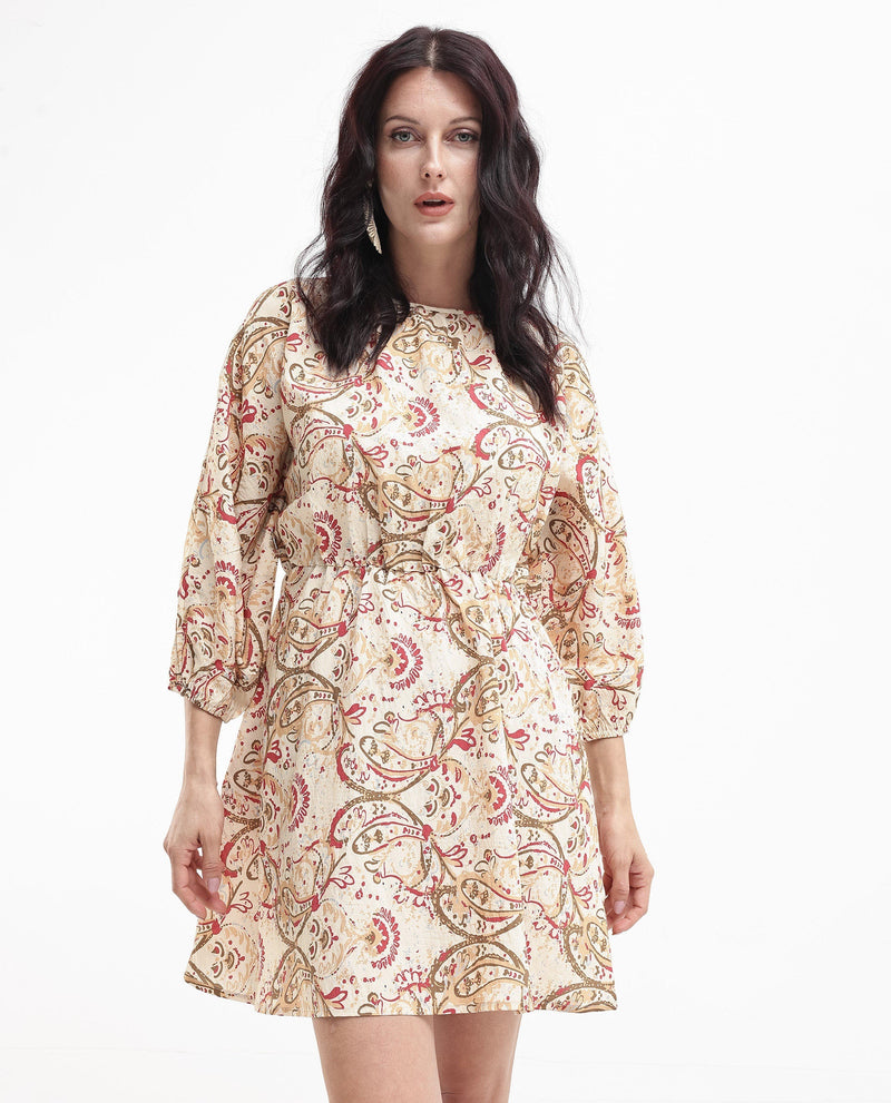 Rareism Womens Mellona Multi Paisley Print Dress