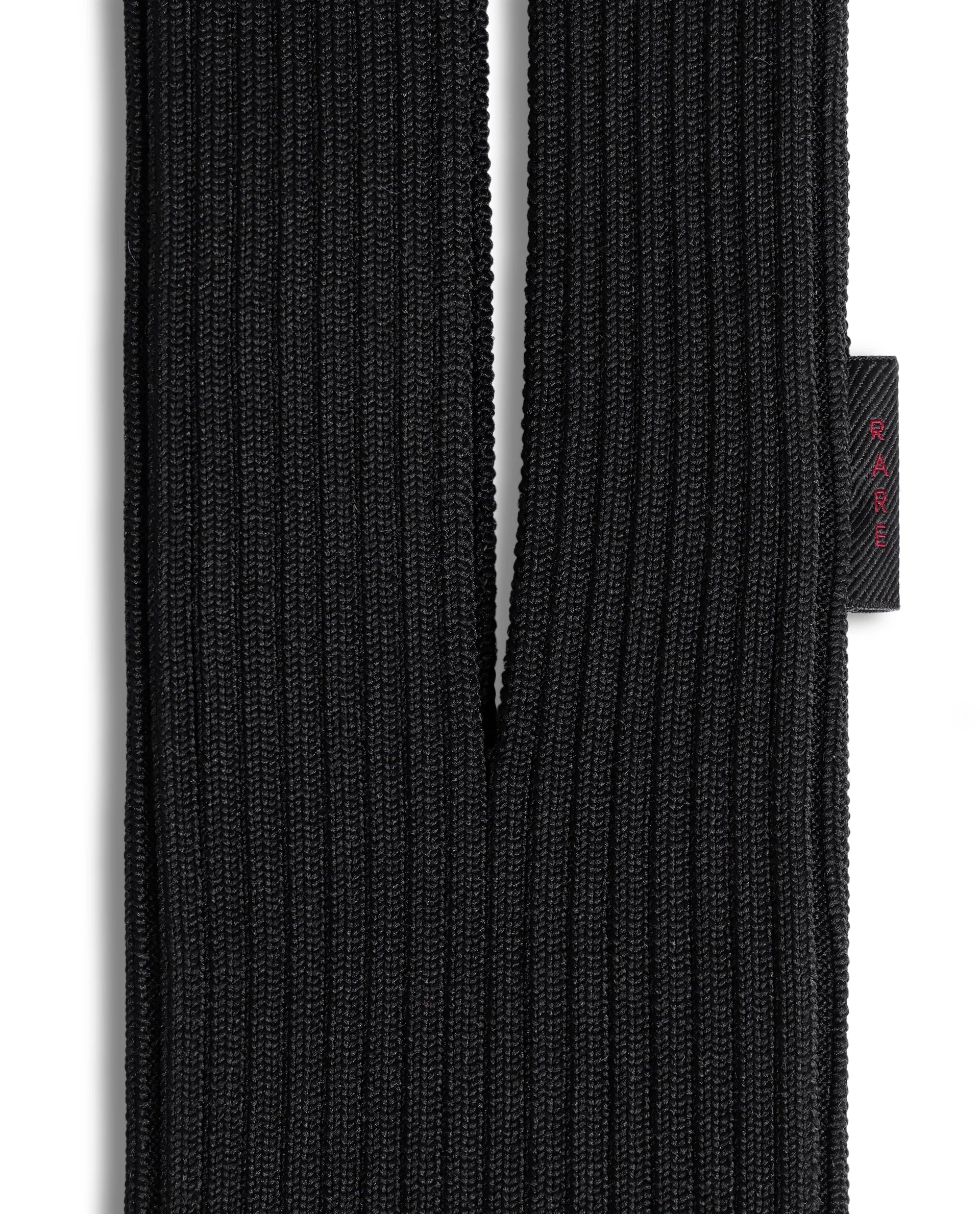 Rareism Women's Mobile Pouch Black Polyester   Striped Mobile Pouches