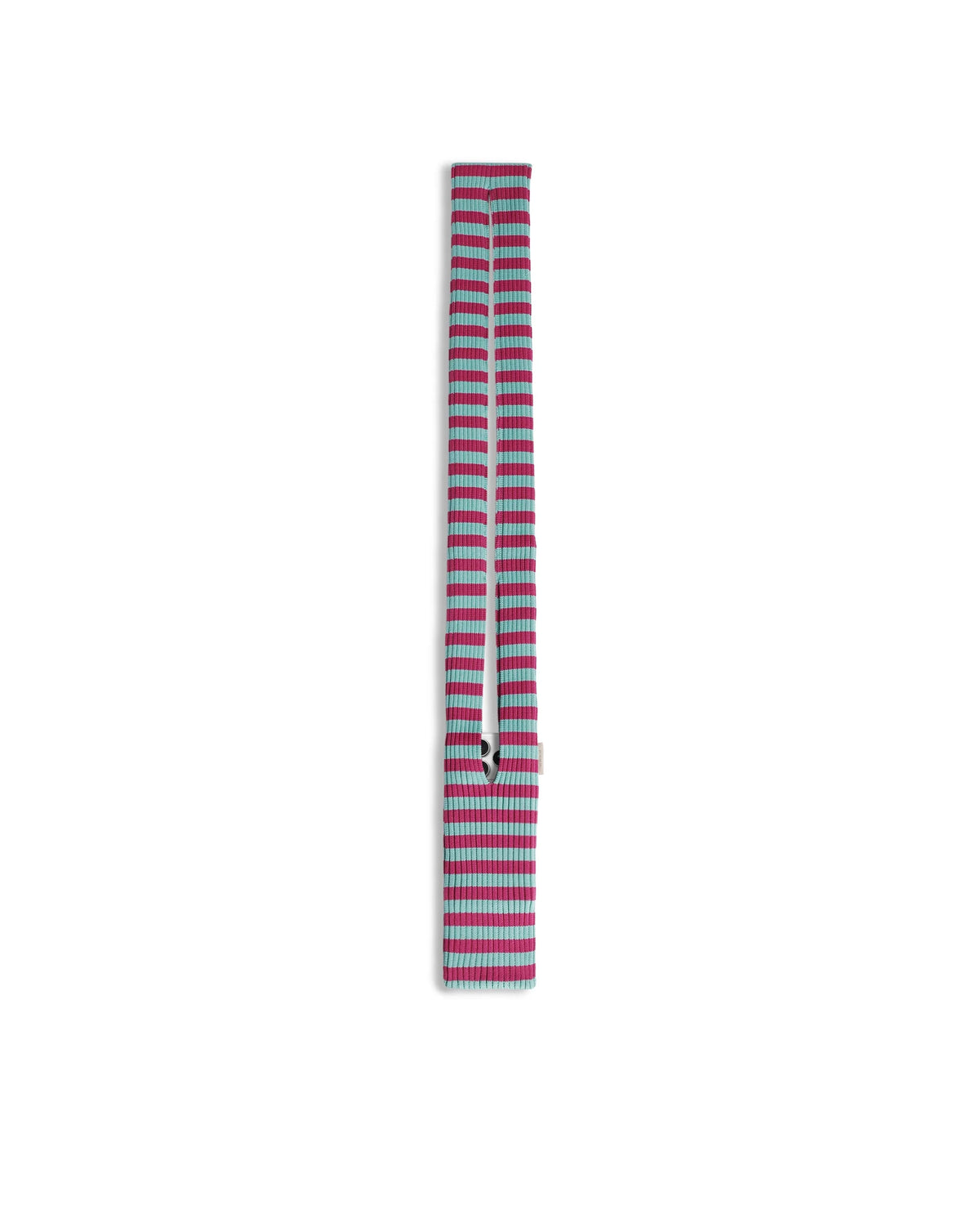 Rareism Women's Mobile Pouch Fluorescent Aqua Polyester   Striped Mobile Pouches