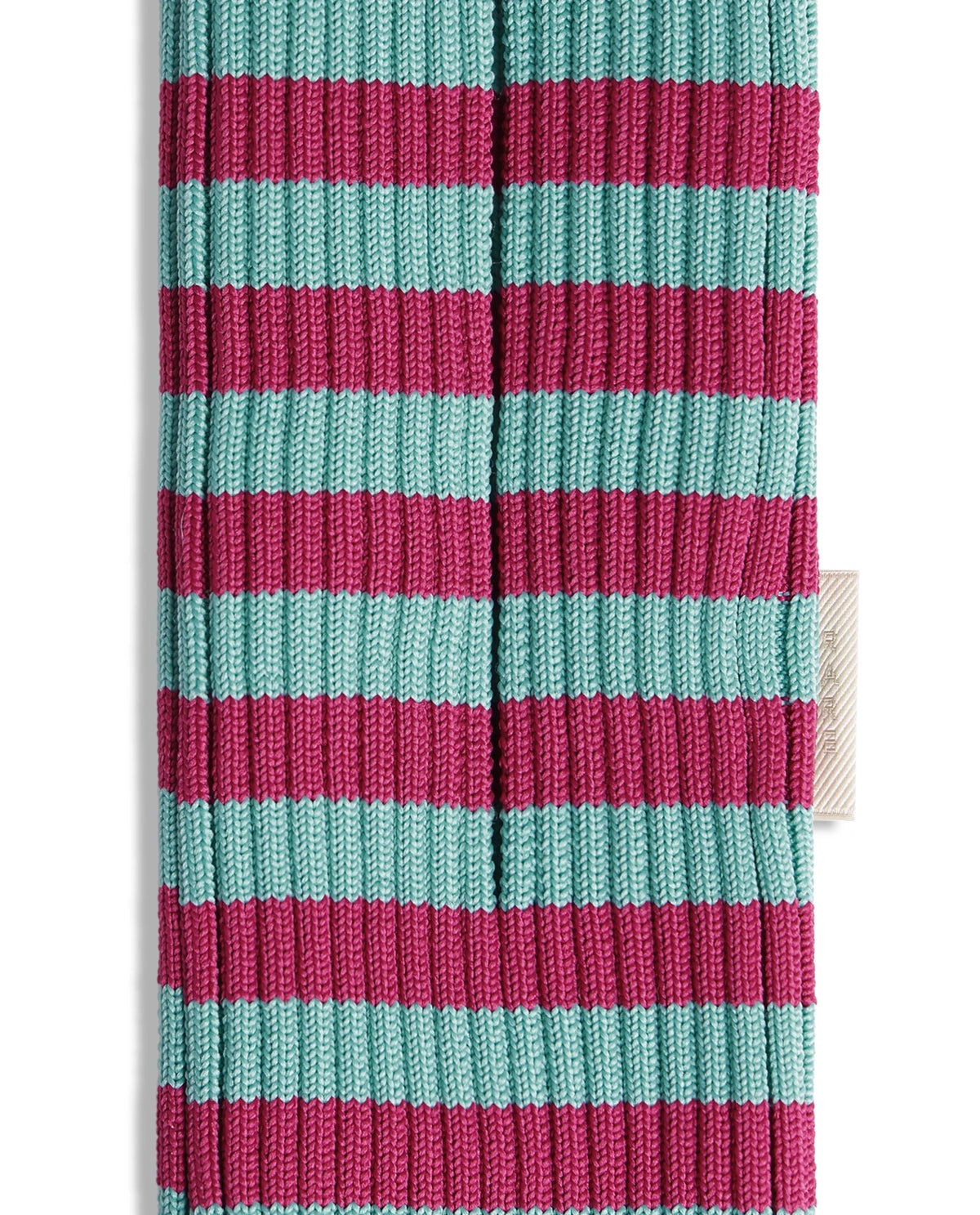 Rareism Women's Mobile Pouch Fluorescent Aqua Polyester   Striped Mobile Pouches