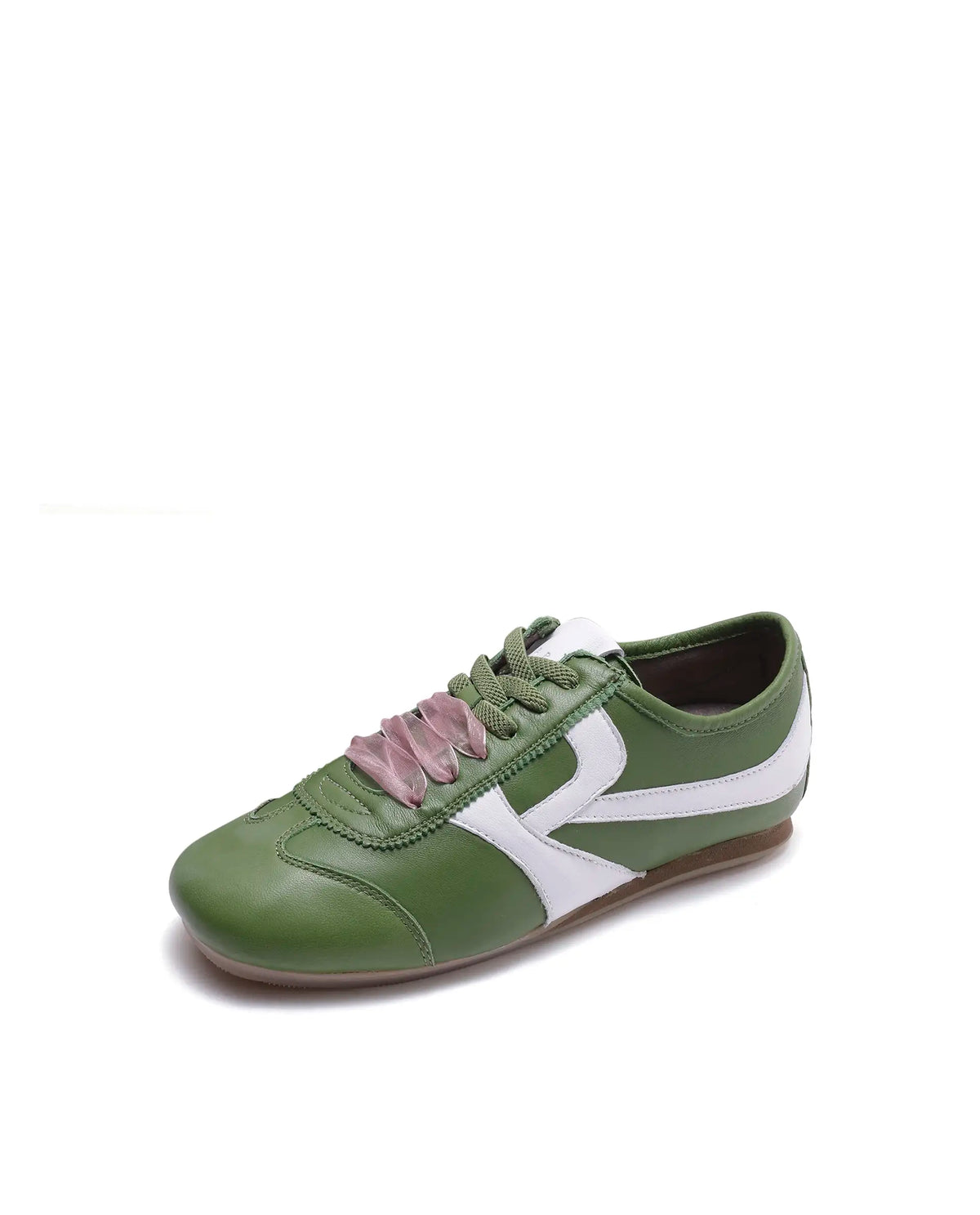 Rarez Women's Montare Green Leather Sneaker