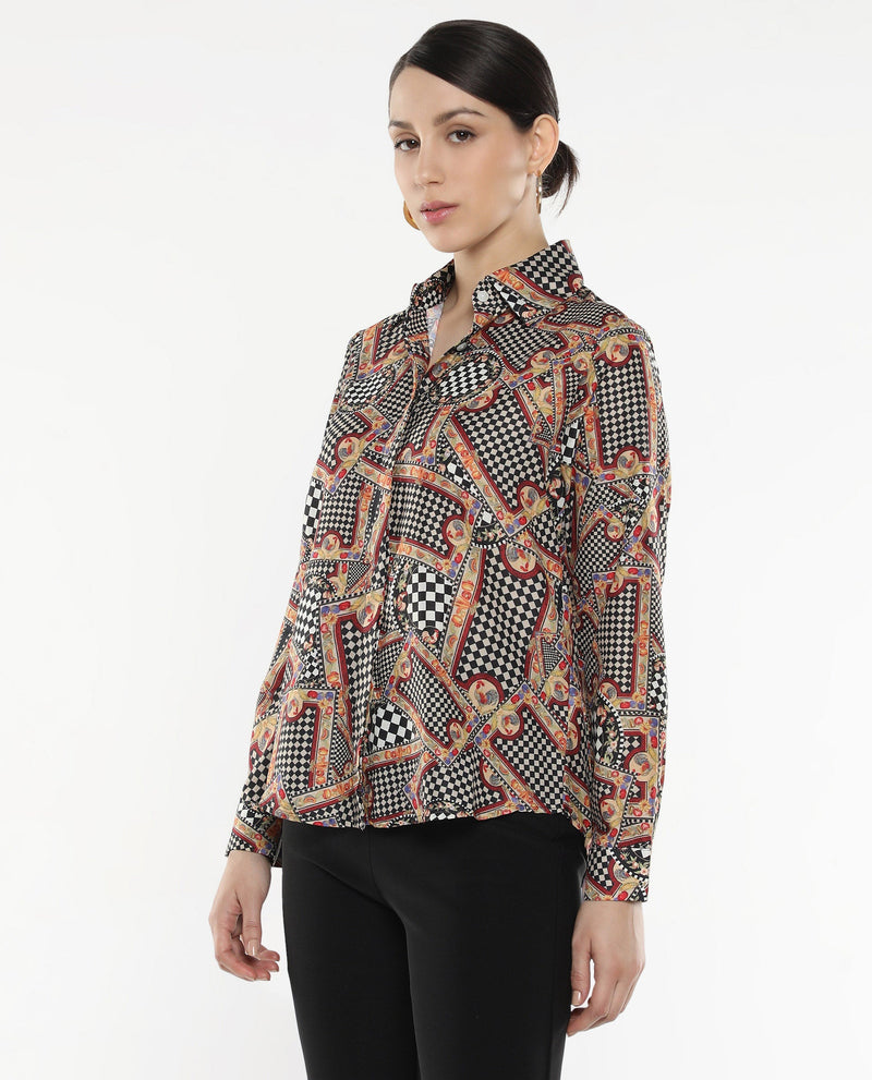 Rareism Women Musery Multi Print Top