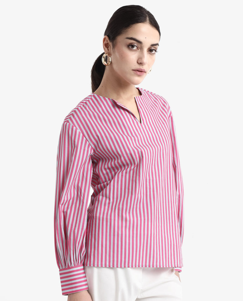 Rareism Women Myrto Pink Printed Top