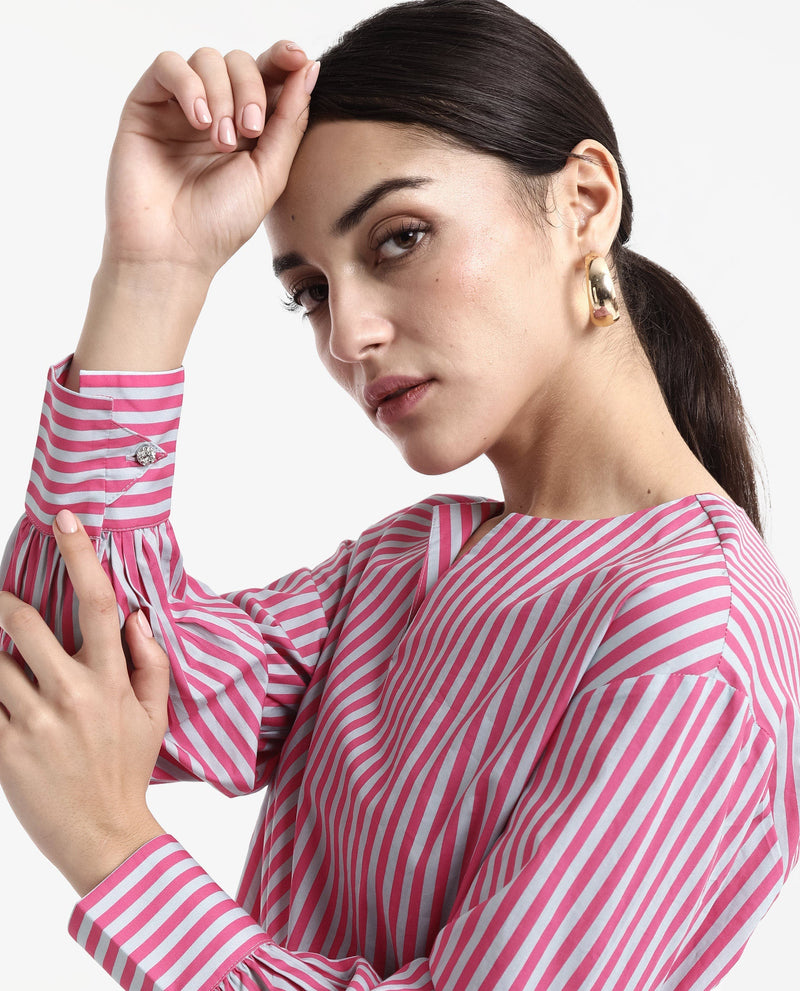 Rareism Women Myrto Pink Printed Top