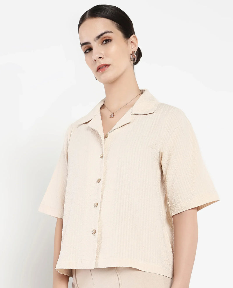 Rareism Women Nomiki Beige Plain Top