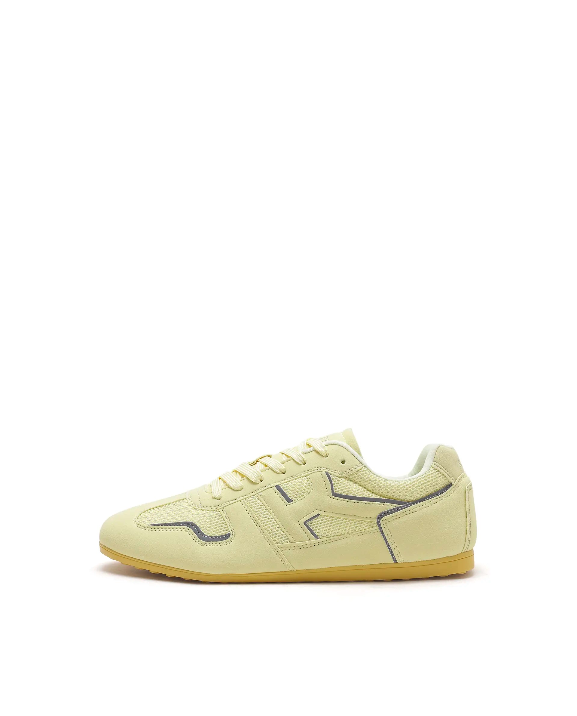 Rarez Women's Otimo-W Yellow Micro Suede Sneaker