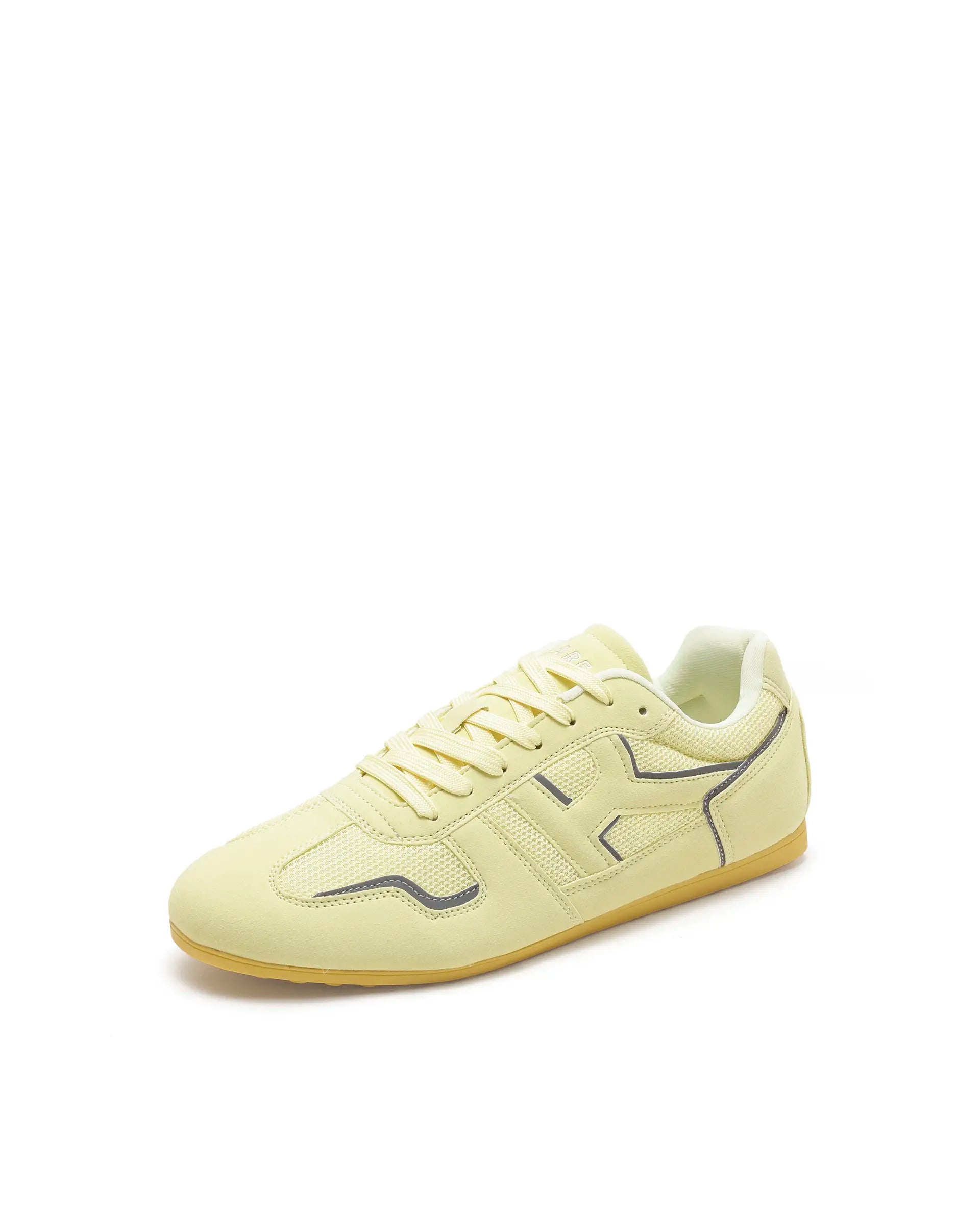 Rarez Women's Otimo-W Yellow Micro Suede Sneaker