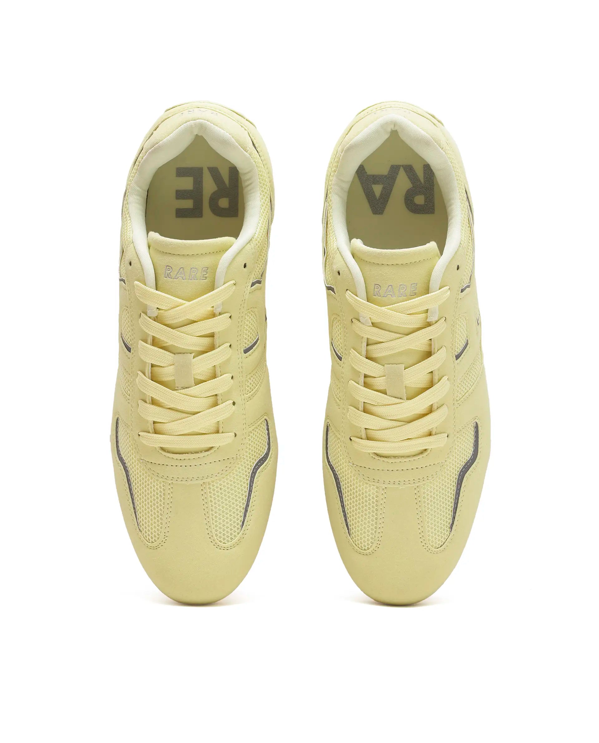 Rarez Women's Otimo-W Yellow Micro Suede Sneaker