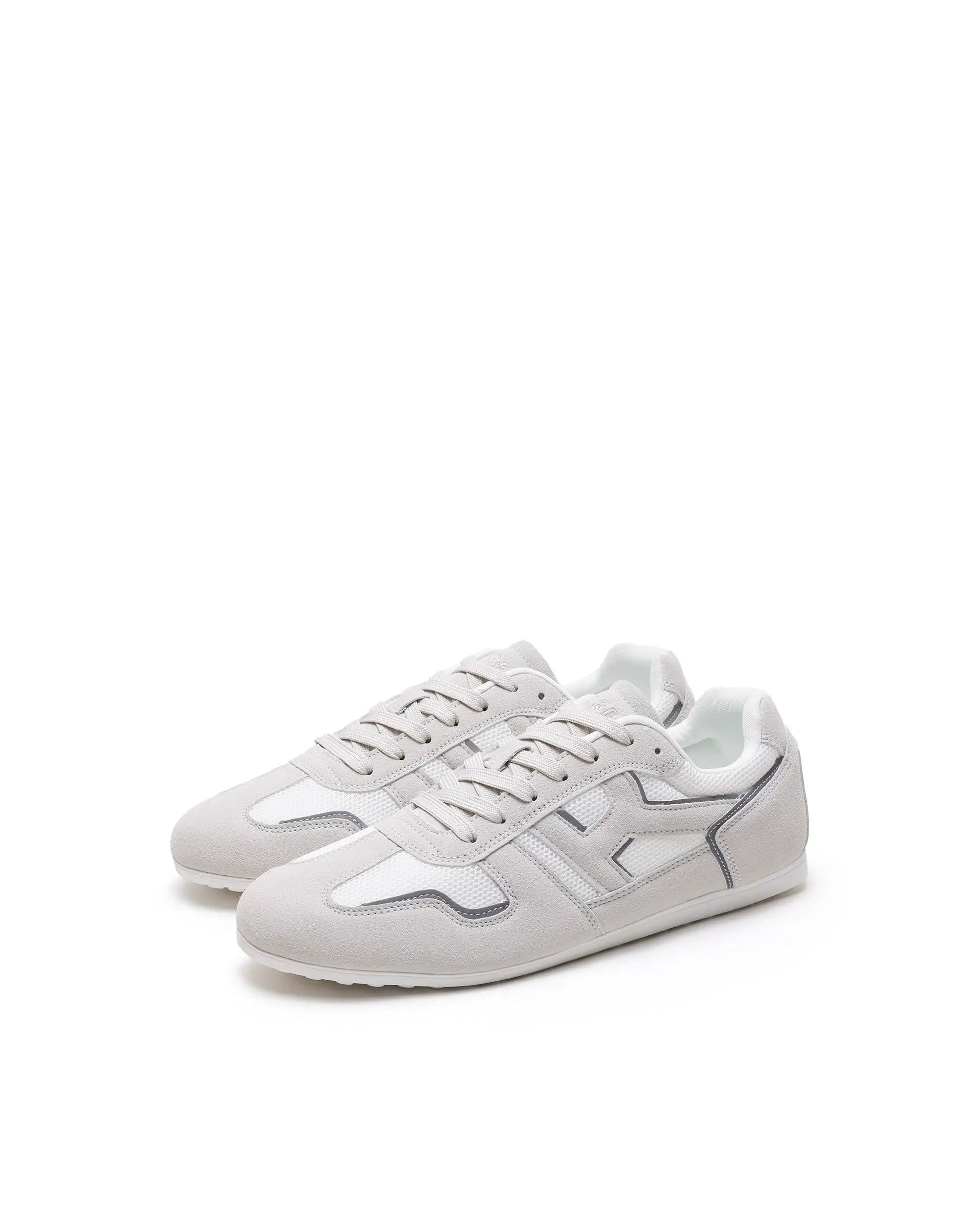 Rarez Women's Otimo-W White Micro Suede Sneaker