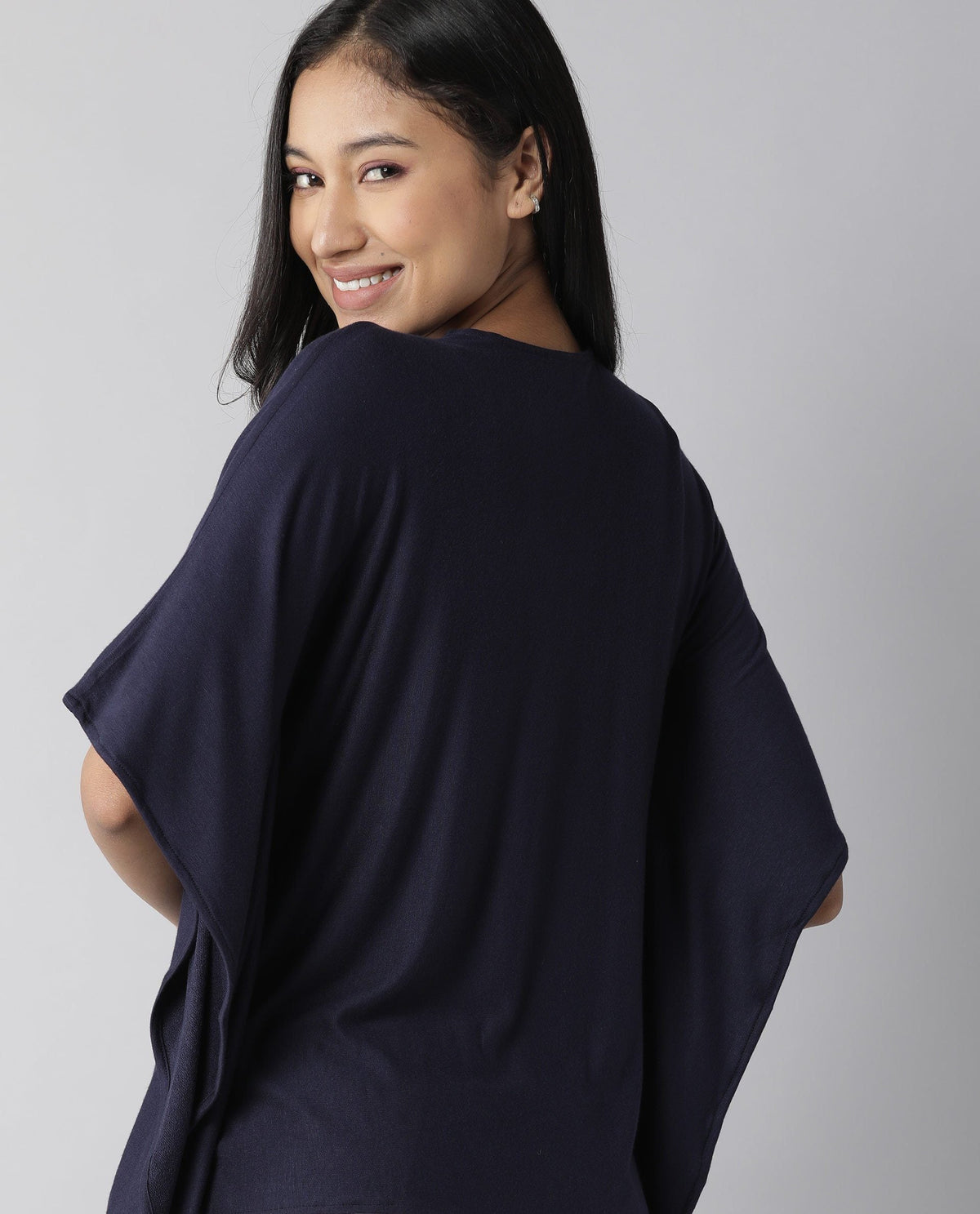 Rareism Women Pal Navy Top Full Sleeves Solid