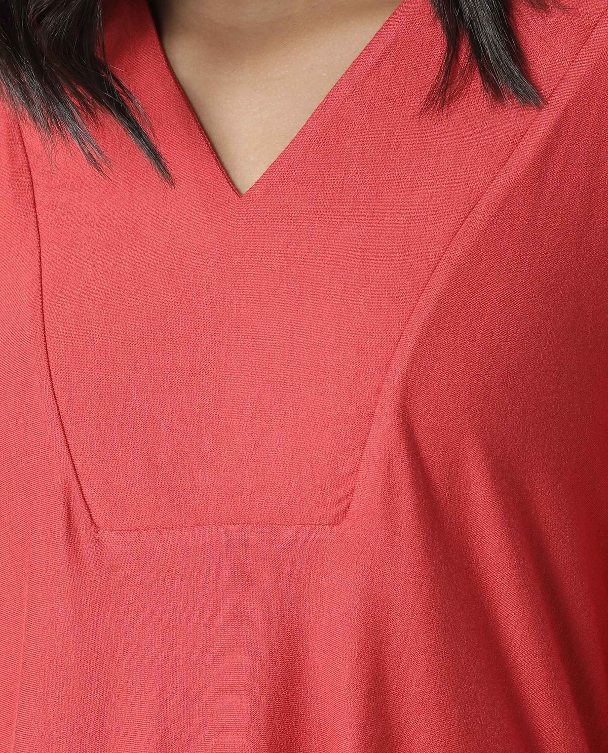 Rareism Women Pal Red Top Full Sleeves Solid