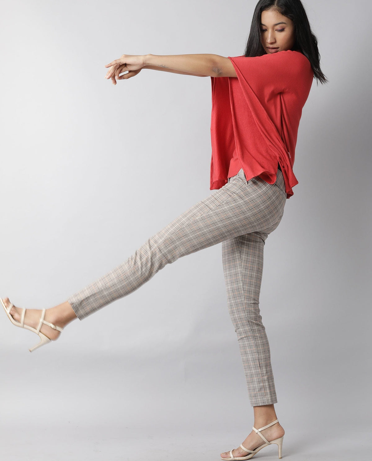 Rareism Women Pal Red Top Full Sleeves Solid