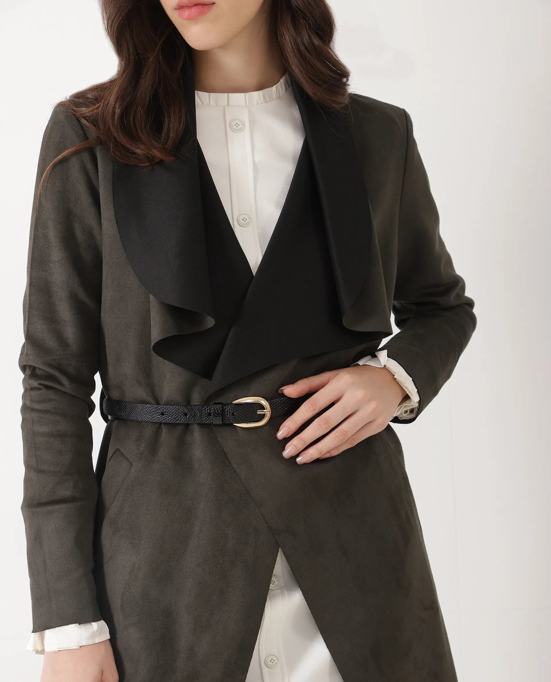 Rareism Women Pine Black Belt