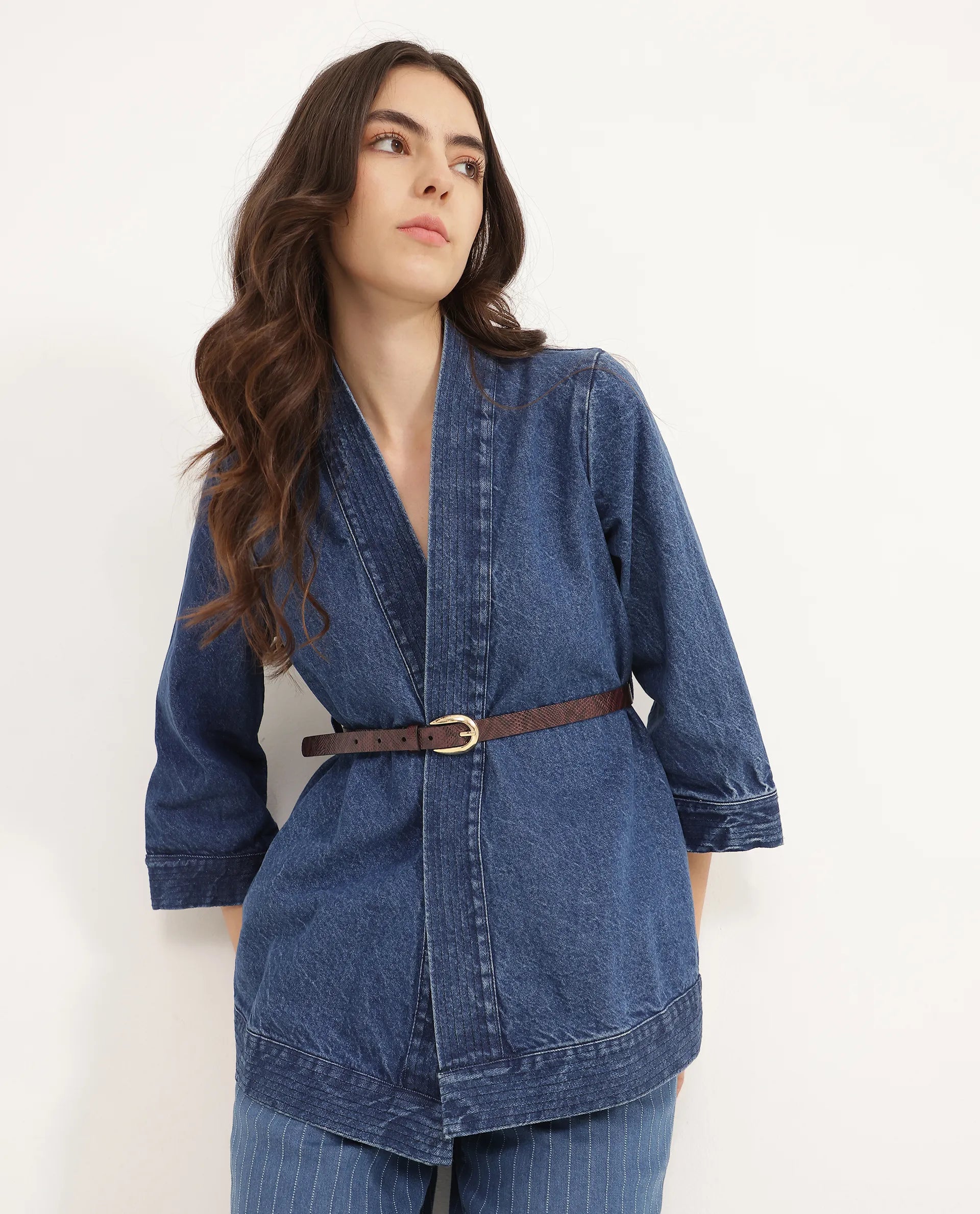 Rareism Women Pine Burgandy Belt