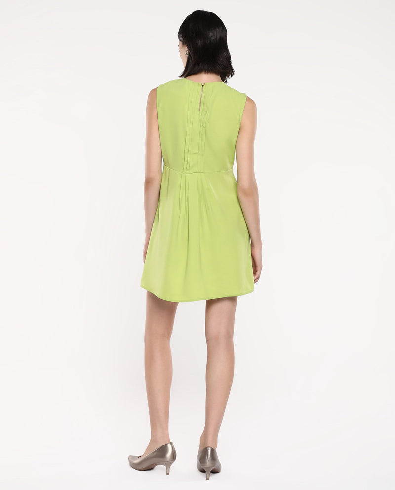 Rareism Women Roux Green Plain Dress