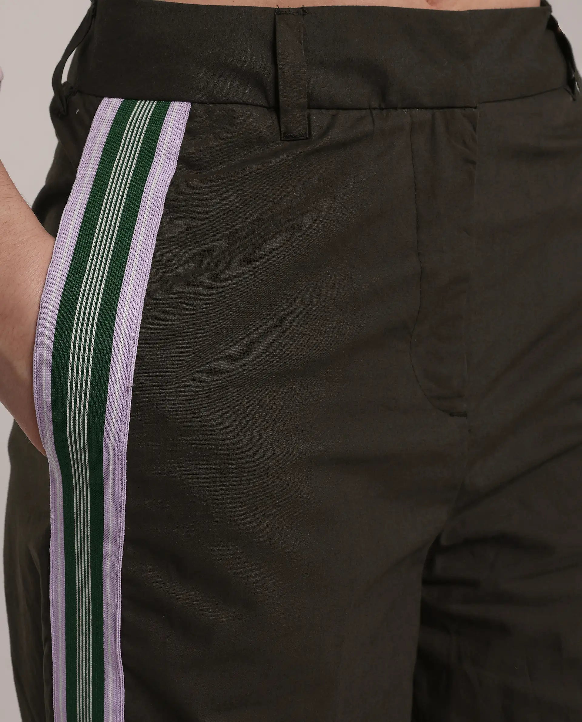 Rareism Women's Nonwen B Brown Cotton Plain Ankle Length Wide Trouser