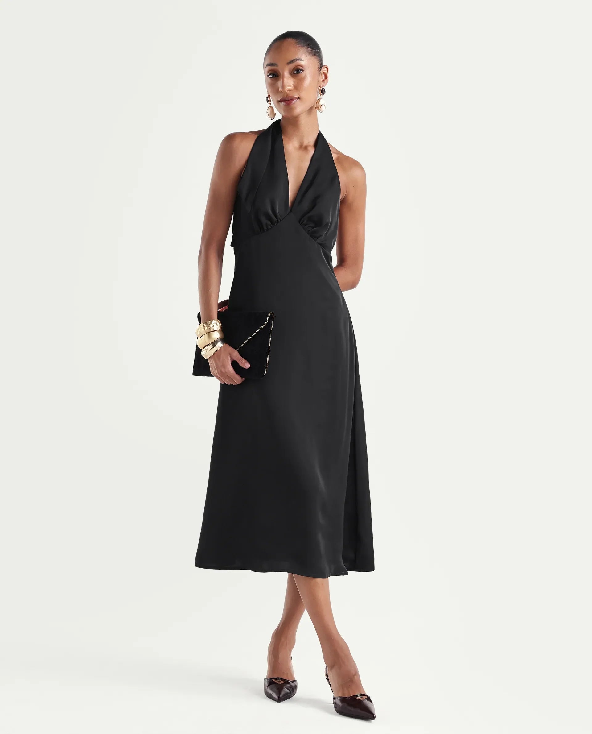 fit and flare polyester dress DailyTrove Women's Plus Size Swing Dress-Sleeveless-Fit & Flare-Polyester-for Casual Gathering/Everyday-Plus Size Friendly