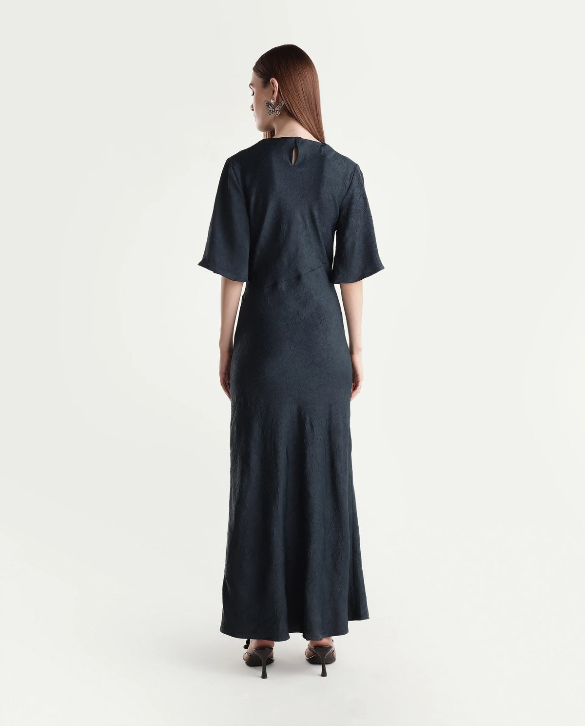 Rareism Women's Guilon Teal Polyester Zipper Regular Fit Dress - image 7