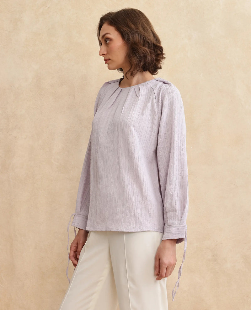 Rareism Women Serty Grey Plain Top