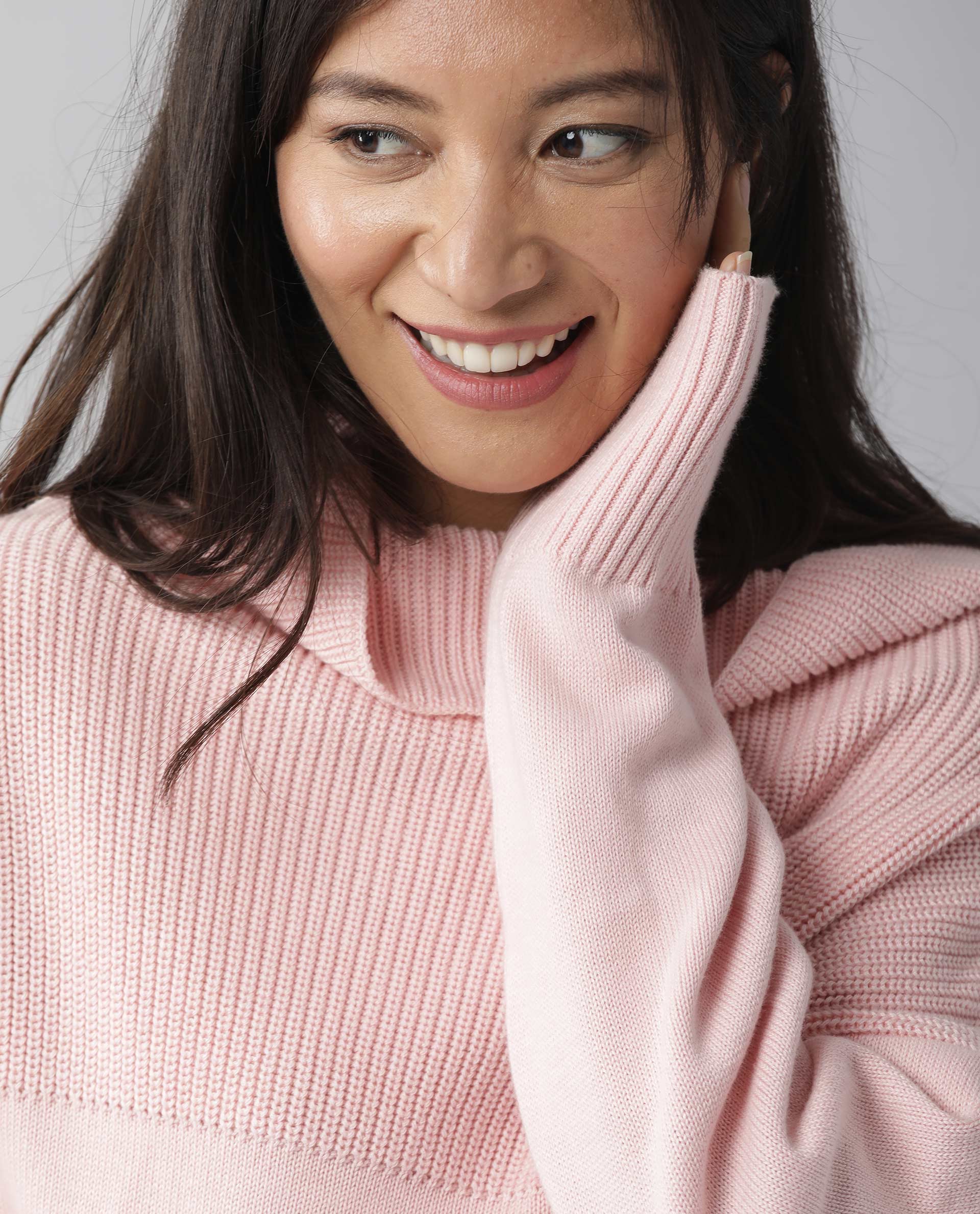 Rareism Women Skyline Pink Top Full Sleeves