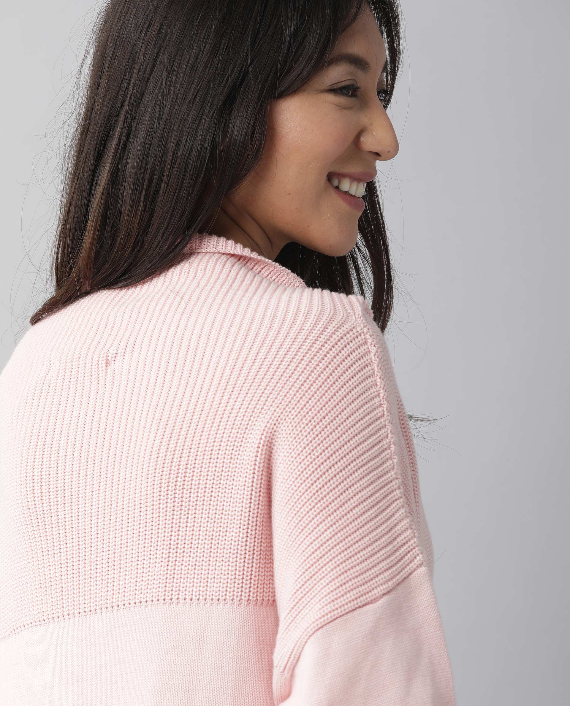 Rareism Women Skyline Pink Top Full Sleeves