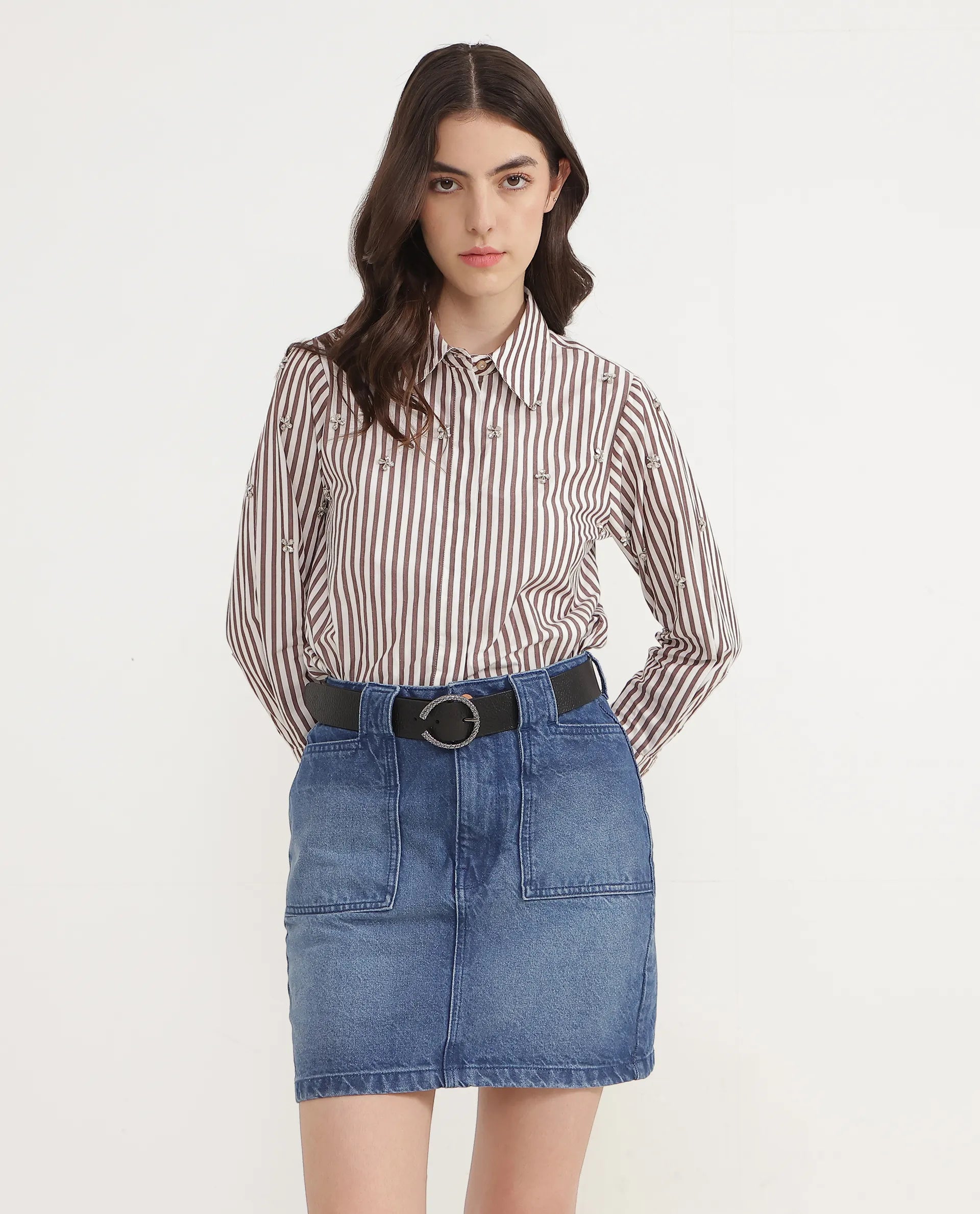 Rareism Women Slate Black Belt