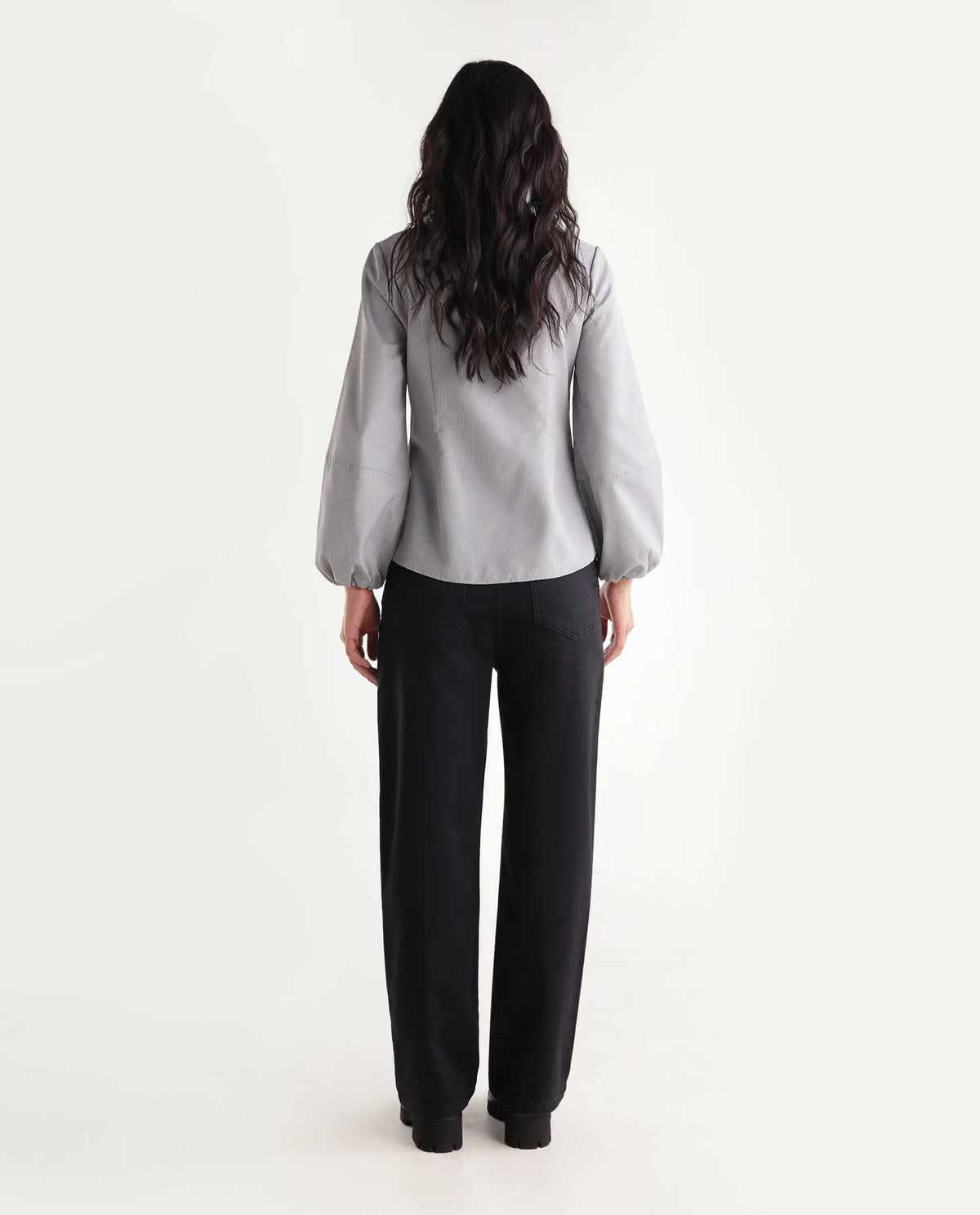 Rareism Women's Strank-6 Black Cotton Blend Shank And Zipper Ankle Straight Plain Jeans