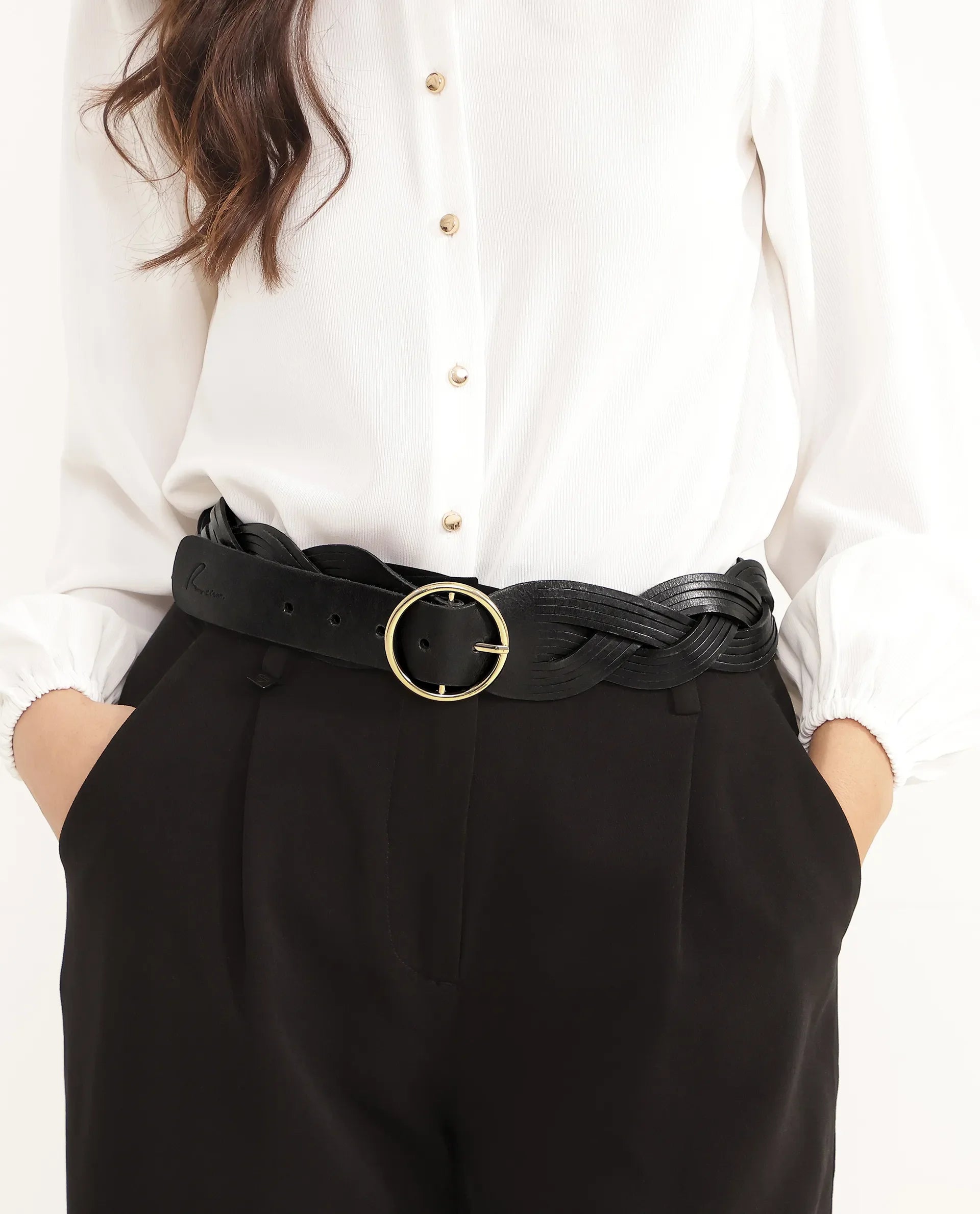 Rareism Women Sterling Black Belt