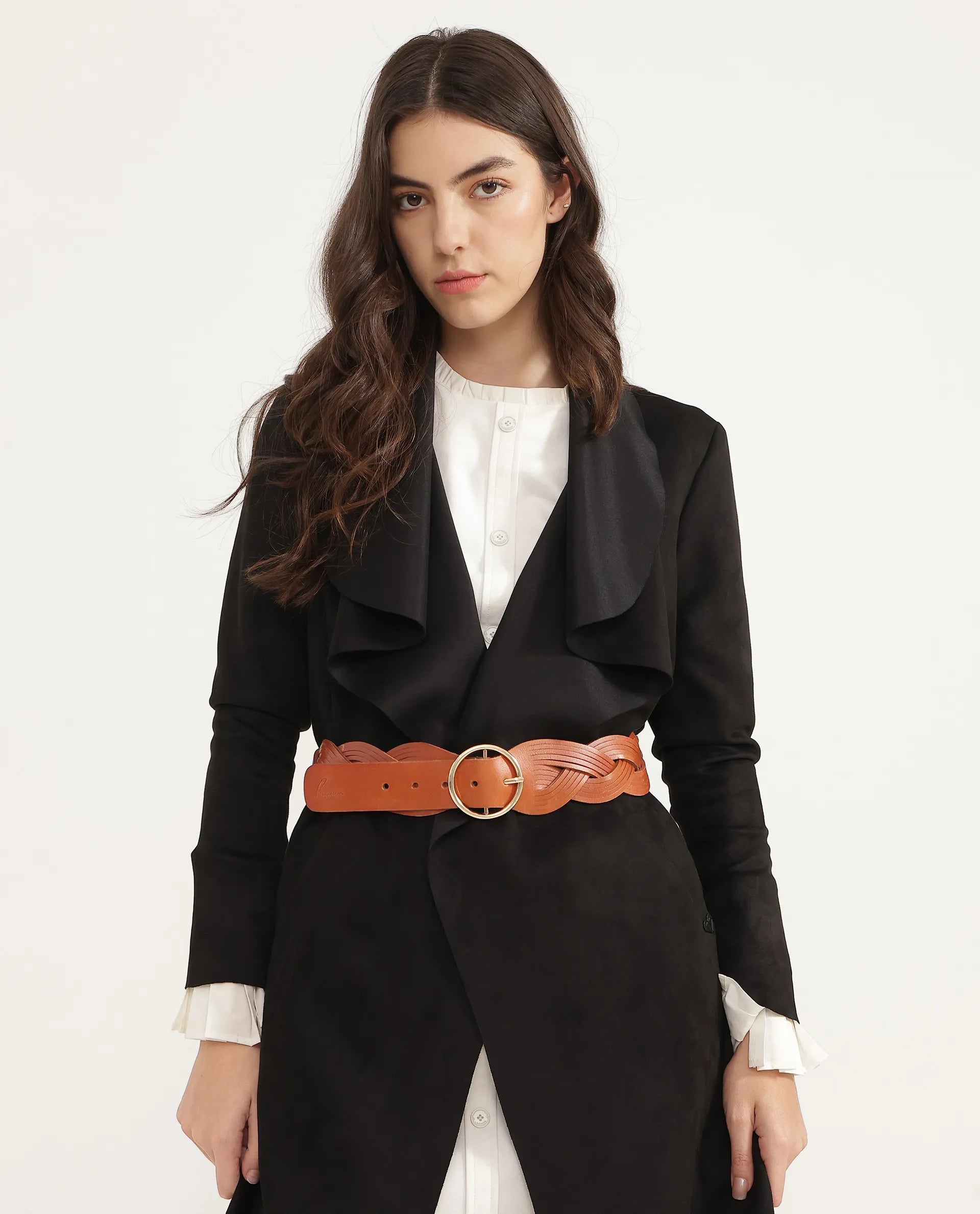 Rareism Women Sterling Tan Belt