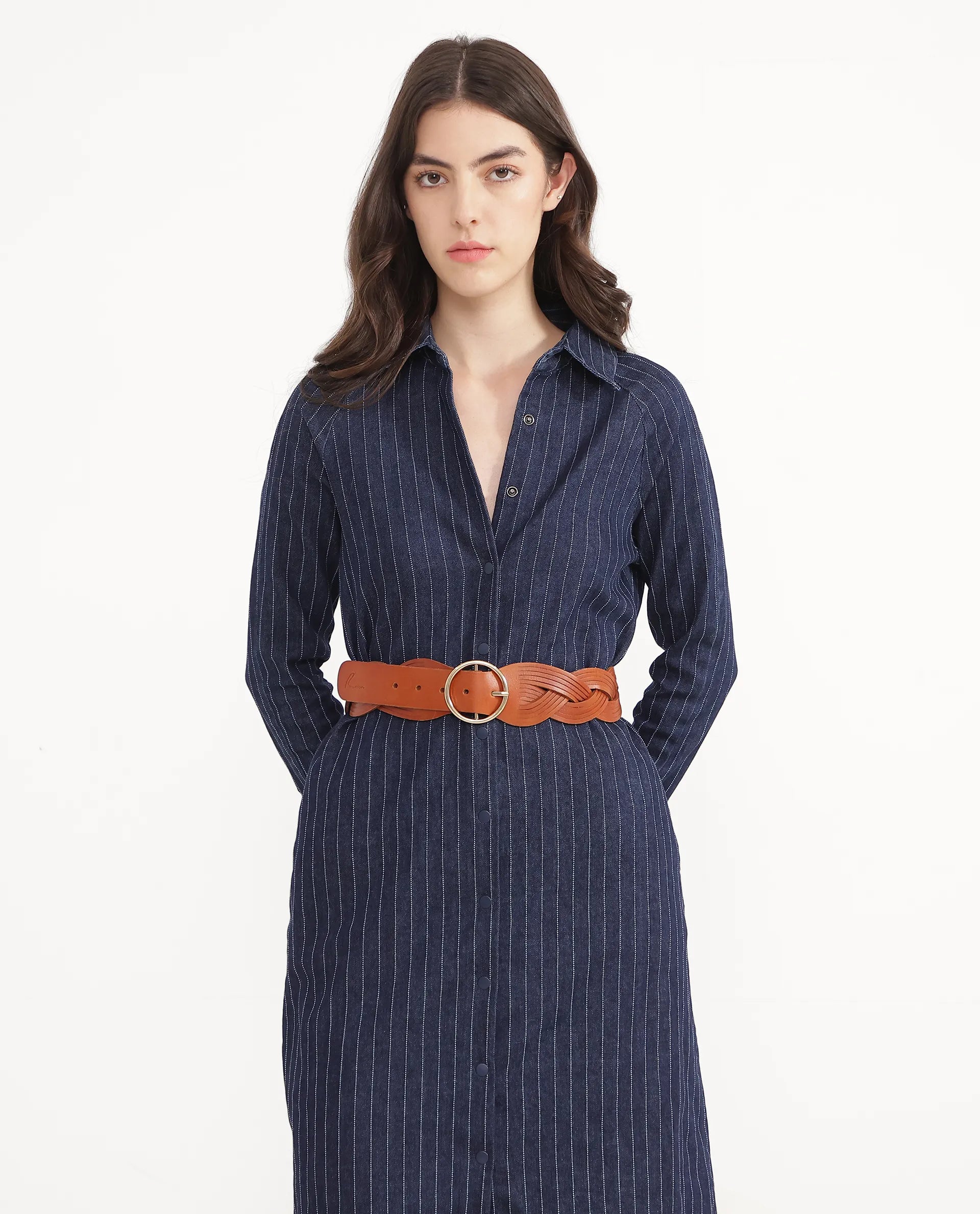 Rareism Women Sterling Tan Belt