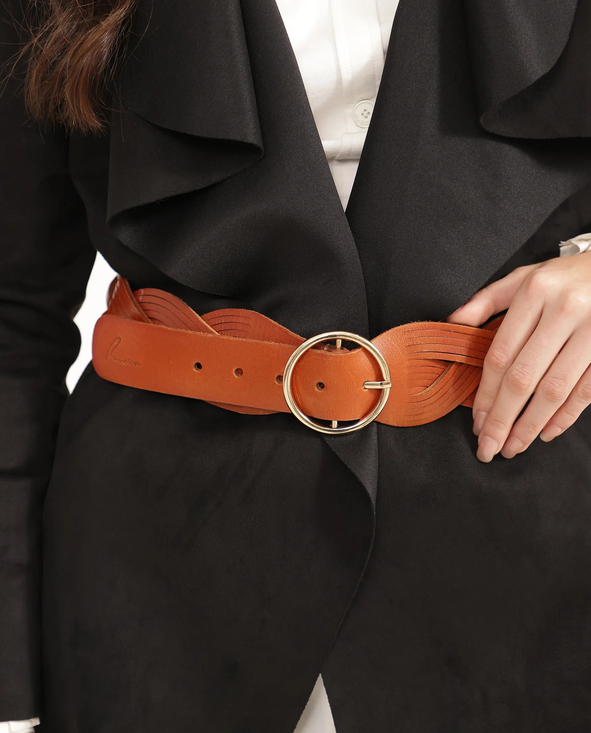 Rareism Women Sterling Tan Belt