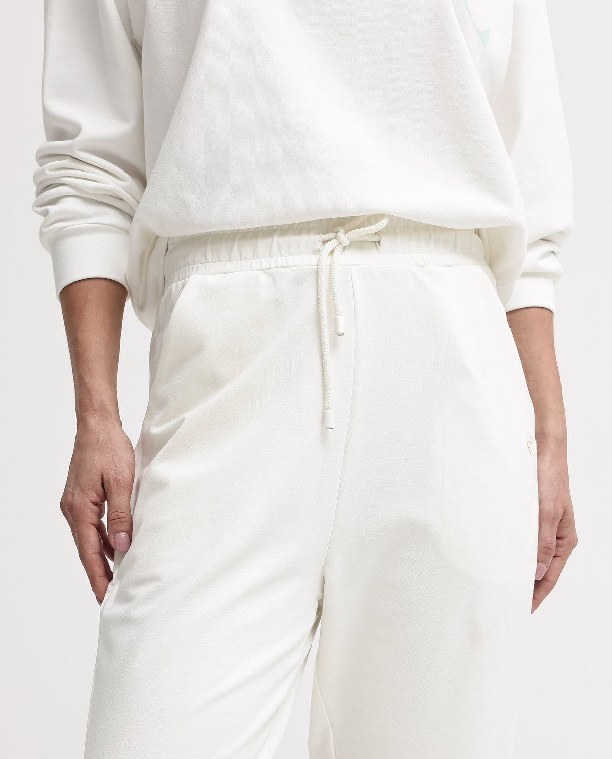 Rareism Womens Terac Off White Track Pant Solid