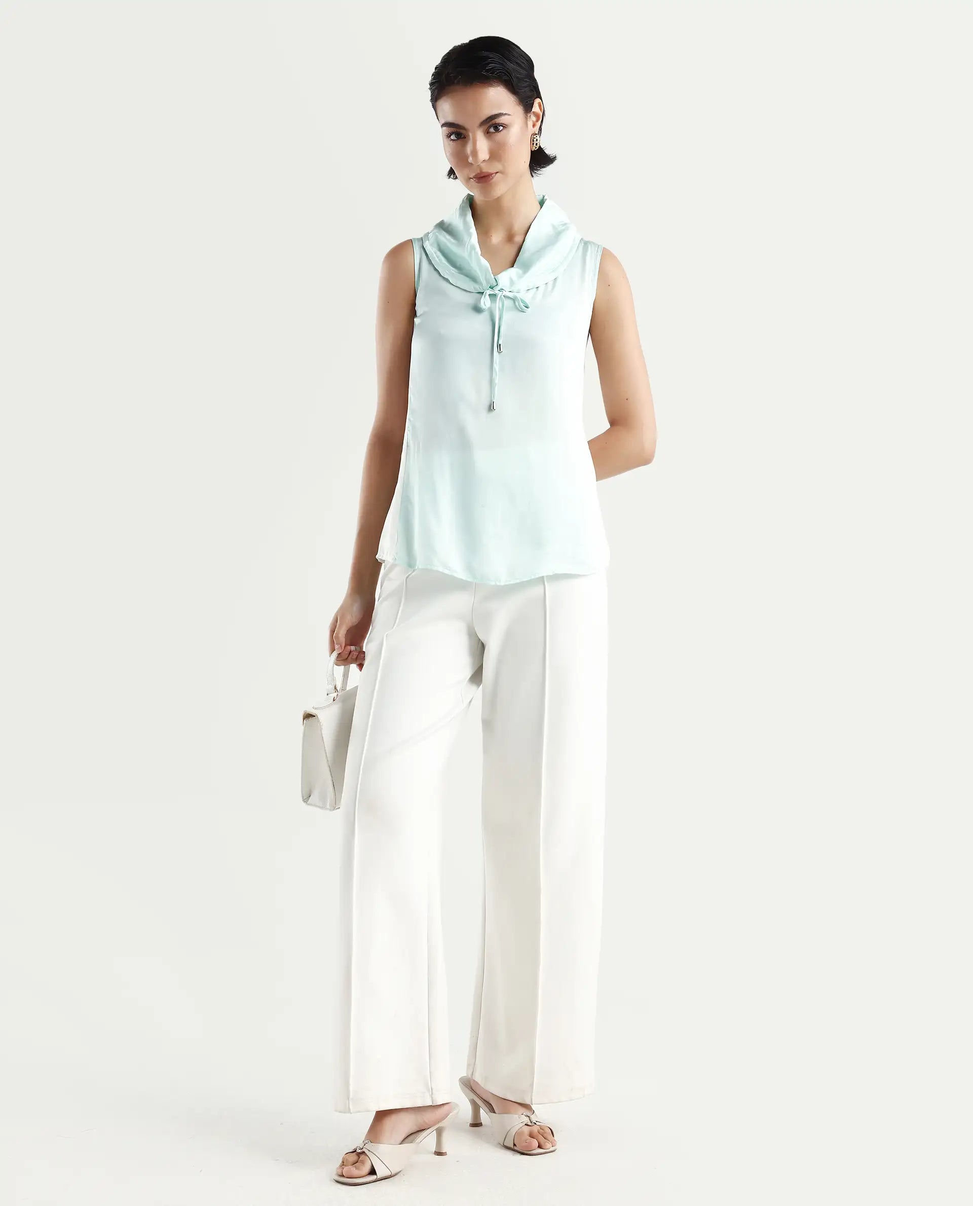 Rareism Women's Tons Green Top