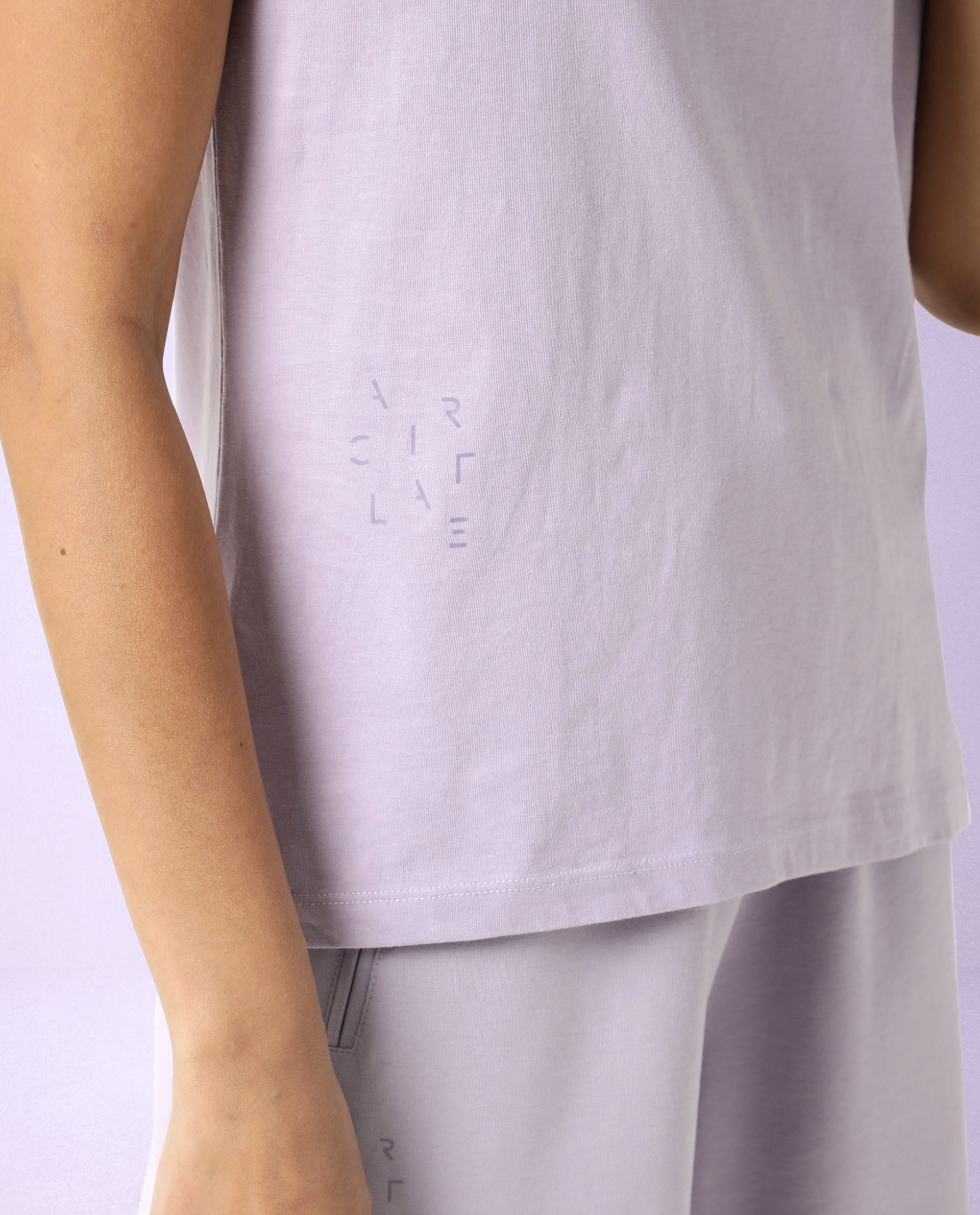 Rareism Women Alcas Light Pink Cotton Blend Fabric Regular Fit Half Sleeves Solid Round Neck T-Shirt