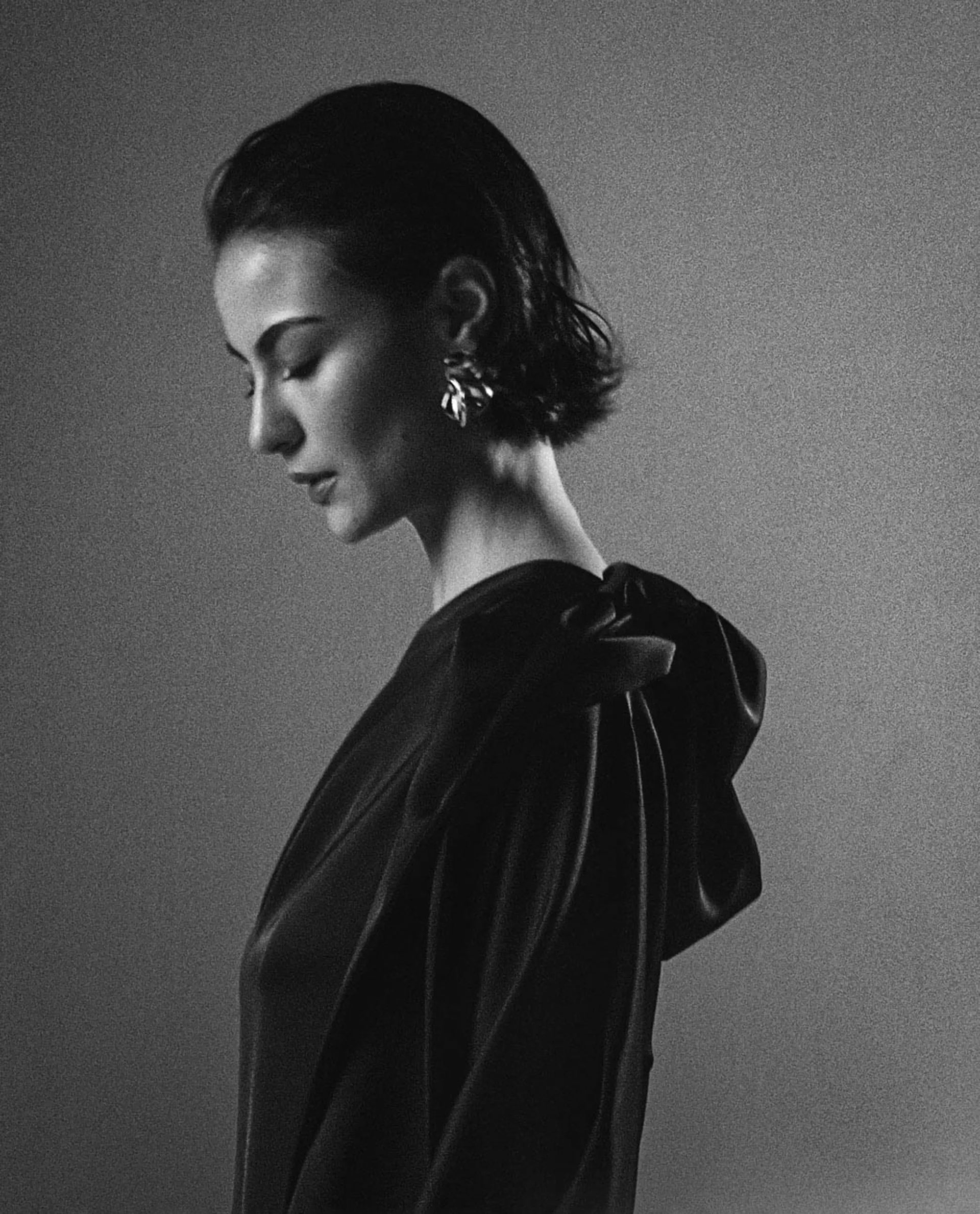 Rareism Women's Ankara Navy Satin One Shoulder Dyed One Shoulder Maxi Straight Fit Dress