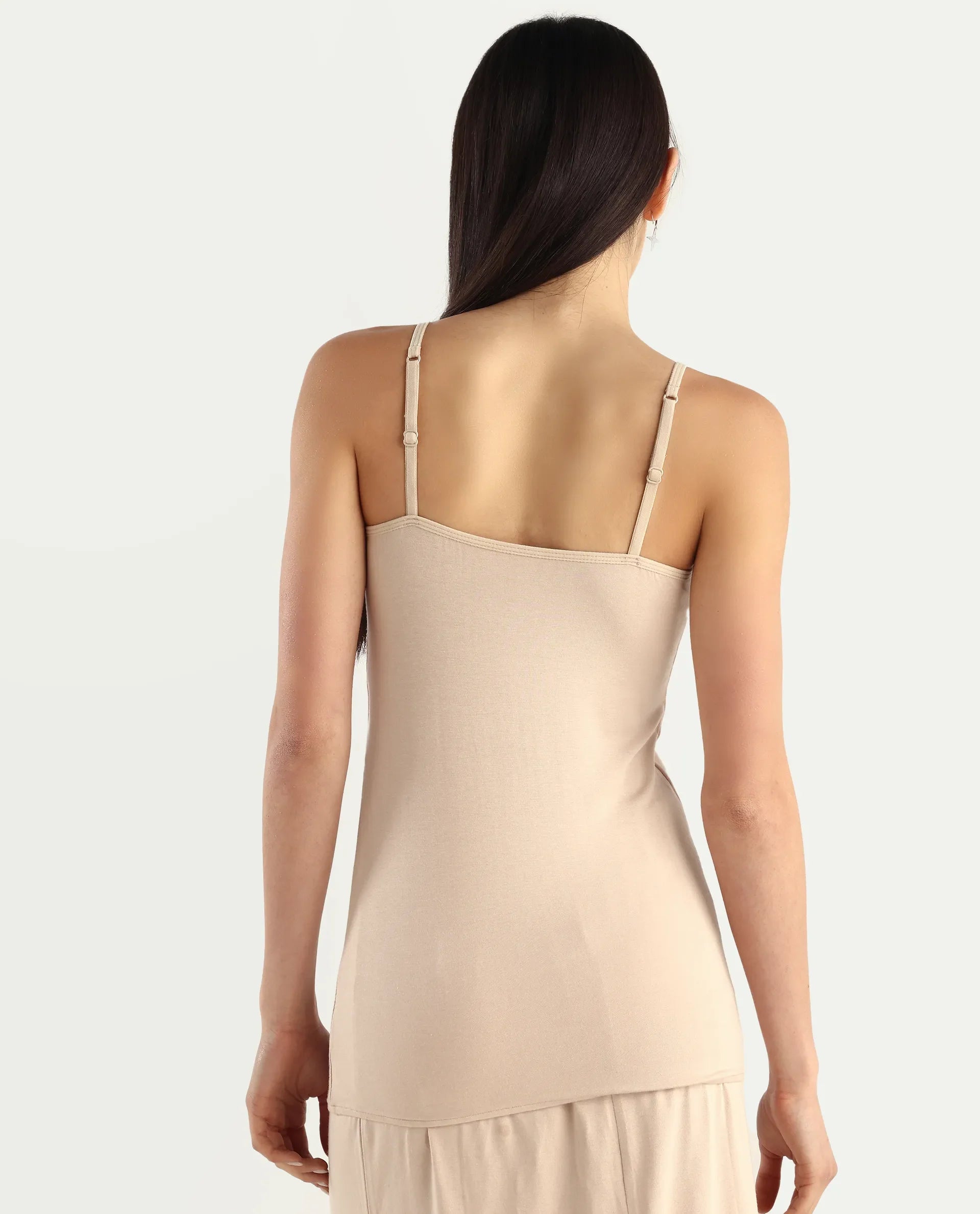 Rareism Women's Slipon Beige Shoulder Strap Plain Shoulder Strap Regular Fit Inner Wear