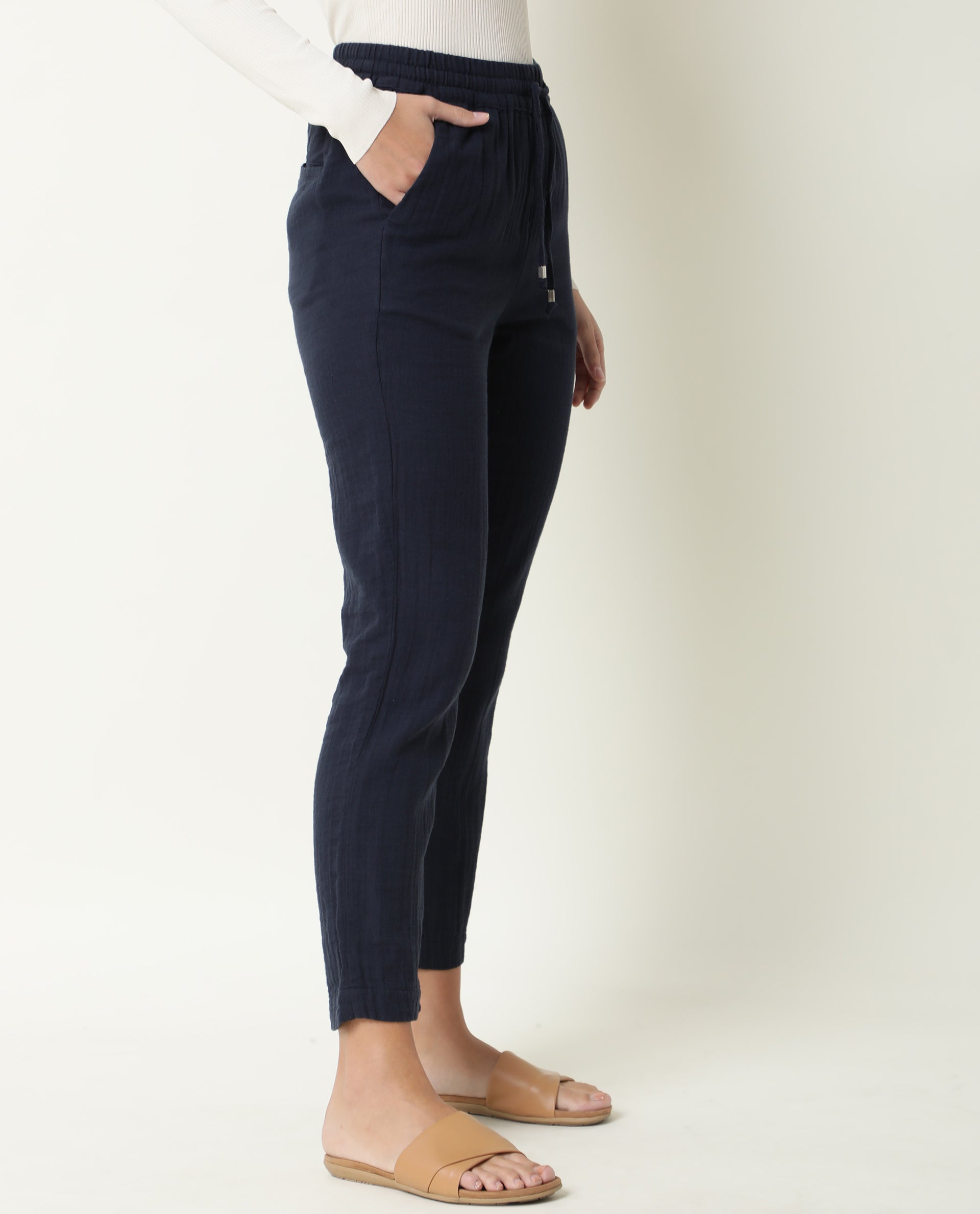 Womens Suit Trousers in Navy  Hawes  Curtis