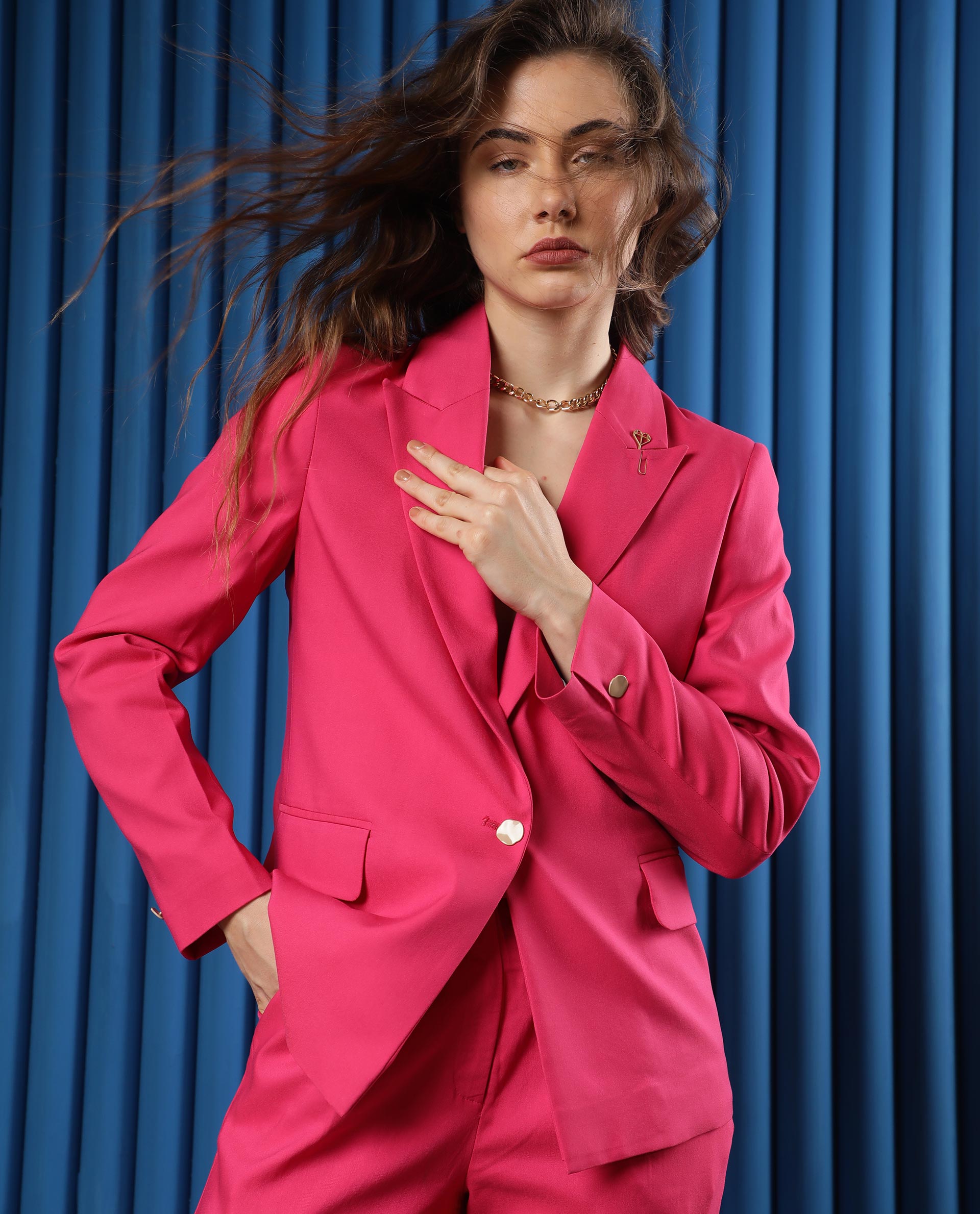Hot Pink Pantsuit for Women, Pink Flared Pants Suit With Fitted Blazer, Pink  Formal Blazer Trouser for Women, Formal Womens Wear Office -  Finland