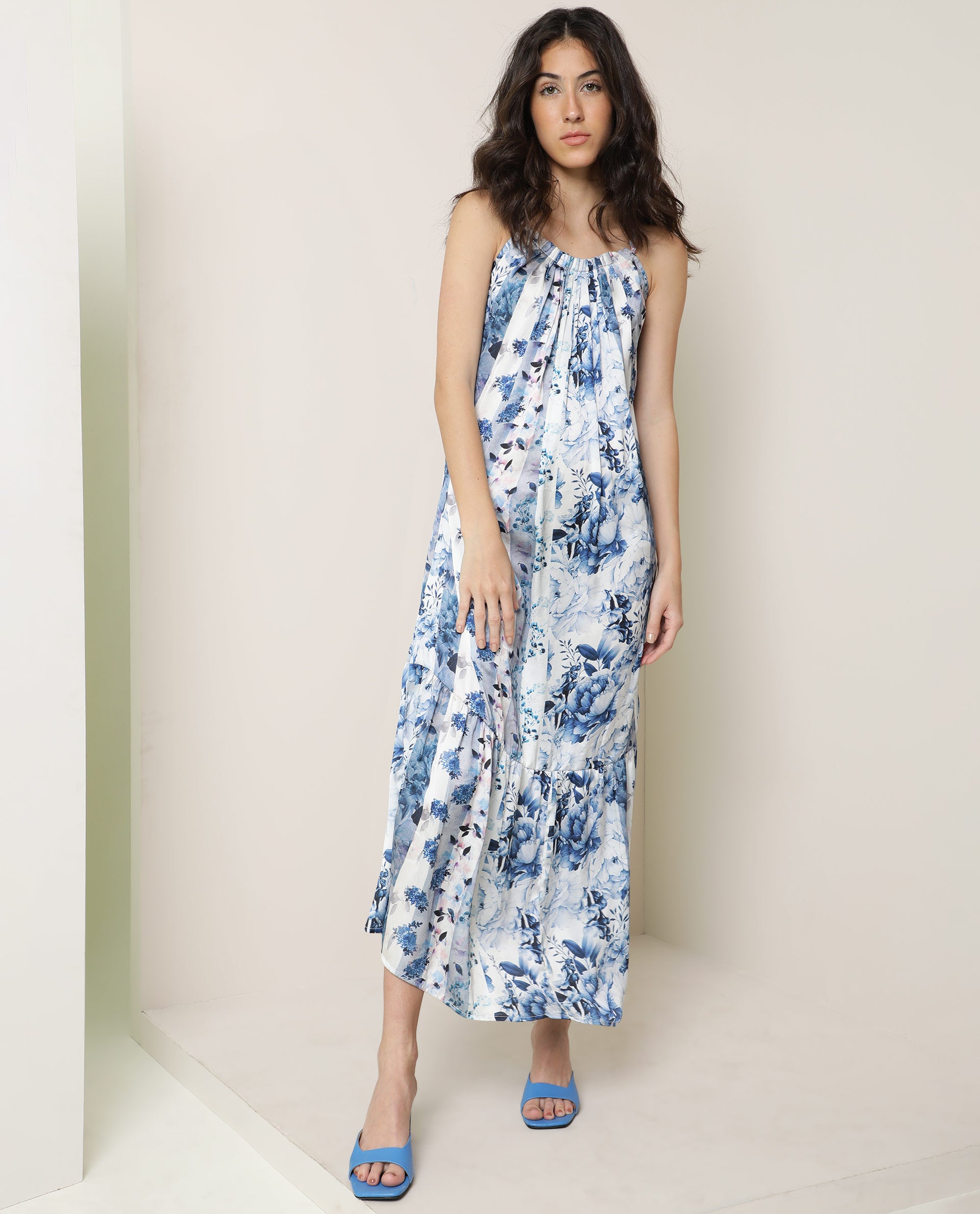 Lucky Brand Sleeveless Floral Print Maxi Dress, $129, Macy's